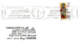 Carta Con Matasellos Commemorativo De Exposicion Filatelica De Tavera - Storia Postale