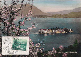 AK  "Isola Bella"  (Sonderstempel "Settimane Musicali, Ascona")        1955 - Brieven En Documenten