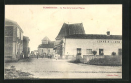 52 - HUMBÉCOURT - La Rue De La Gare Et L'Eglise - Autres & Non Classés