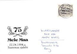 Estonia:Special Cancellation Newspaper Meie Maa 75 Years, 1994 - Estonie