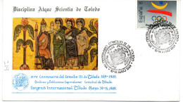 Carta Con Matasellos Commemorativo De  Centenario Concilio De Toledo - Brieven En Documenten