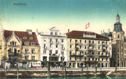 RORSCHACH, ST. GALLEN, ARCHITECTURE, FLAG, CAR, SWITZERLAND, POSTCARD - Rorschach