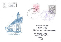 Estonia:Special Cancellation Nasva-Slite Ship Line Opening, Registered Letter, 1992 - Estonie