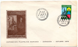 Carta Con Matasellos Commemorativo De Mariana Tema Religioso De 1979 - Lettres & Documents