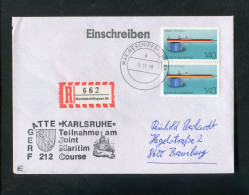 "BUNDESREPUBLIK DEUTSCHLAND" 1973, Reco-Brief Mit Reco-Zettel Und Stempel "MARINESCHIFFSPOST" (B1184) - Cartas & Documentos