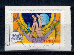 2006 N 84 BONNES VACANCES HAMAC OBLITERE CACHET ROND 23-7-2006 #234# - Used Stamps