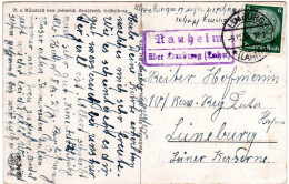 DR 1936, Landpost Stpl. NAUHEIM über Limburg (Lahn) Auf Karte M. 6 Pf. - Briefe U. Dokumente