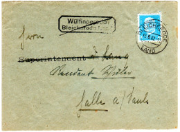 DR 1932, Landpoststpl. WÜLFINGERODE über Bleicherode Auf Drucksache Brief M. 4 Pf. - Covers & Documents