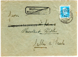 DR 1932, Landpoststpl. WÜLFINGERODE über Bleicherode Auf Drucksache Brief M. 4 Pf. - Briefe U. Dokumente