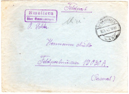 DR 1942, Landpoststpl. AMOLTERN über Emmendingen Auf Feldpost Brief - Briefe U. Dokumente