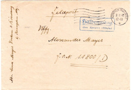 DR 1941, Landpoststpl. HALDENWANG über Kempten Auf Feldpost Brief - Cartas & Documentos