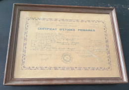 CERTIFICAT D'ETUDES PRIMAIRES ENSEIGNEMENT PRIMAIRE - ACADEMIE DE ROUEN - DEPARTEMENT DE LA SEINE INFÉRIEUR1940 - Diplomas Y Calificaciones Escolares