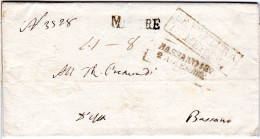 Italien Venetien 1826, L1 MESTRE Auf Brief N. Bassano - Sin Clasificación