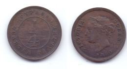 Cyprus 1/4 Piastre 1884 - Zypern