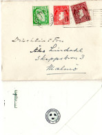 Irland 1938, 1/2+1+1 1/2 P. Auf Konsulats Brief V. Dublin N. Schweden - Cartas & Documentos
