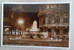 GENOVA -  Piazza De Ferrari - Fontana Luminosa - Genova