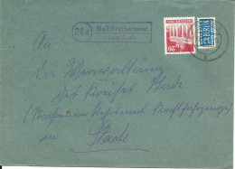 BRD, 24a Wolfsbruchermoor über Stade, Landpoststellen Stpl. Auf Brief M. 20 Pf. - Lettres & Documents