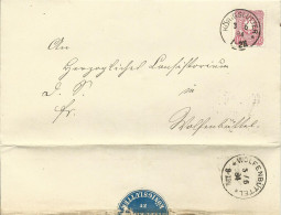 DR 1884, Klaucke Nr.161 "Wolfenbüttel" Rs. Als Ankstpl Auf Brief V. Königslutter - Storia Postale