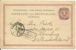 DP Türkei 1881, VP8, 10 Pf. DR Vorläufer Ganzsache V. KDPA CONSTANTINOPEL   - Turkse Rijk (kantoren)