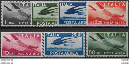 1945-46 Italia Democratica 7v. MNH Sass. A N.126/32 - 1946-60: Mint/hinged