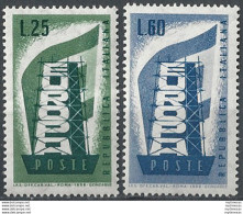 1956 Italia Europa Unita 2v. MNH Sass. 803/04 - 1961-70:  Nuevos