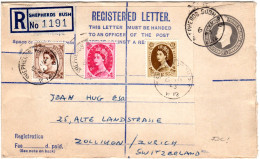 GB 1953, 5+8d+1 Sh. Mit Ersttagsstempel Auf Reko Ganzsache V. SHEPERDS BUSH - Autres & Non Classés