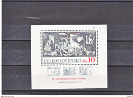 TCHECOSLOVAQUIE 1981 PICASSO GUERNICA Yvert BF 51, Michel Block 45 NEUF** MNH Cote 9 Euros - Blocchi & Foglietti