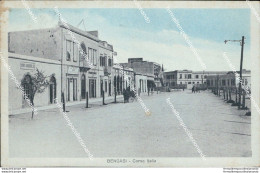 Bg230 Cartolina Ex Colonie Bengasi Corso Italia Libia - Andere & Zonder Classificatie