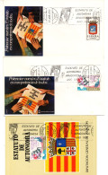 2cartas + 1 Tarjeta  Con Matasellos Commemorativo De  Estatuto De Autonomia Aragonesa De 1982 - Brieven En Documenten