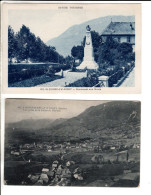 Saint Pierre D Albigny Vue Generale - Monument Aux Morts - 2 Cartes Postales Ancienne - Saint Pierre D'Albigny