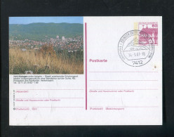 "BUNDESREPUBLIK DEUTSCHLAND" 1987, Bildpostkarte Mit Bildgleichem Stempel Ex "ENINGEN" (B1188) - Cartes Postales Illustrées - Oblitérées