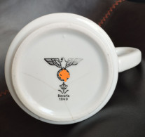 Taza/Tasse/Filizanka/Cup Wehrmacht. 1940. Bohemia - 1939-45