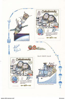 TCHECOSLOVAQUIE 1983 Espace, Cosmonautes Yvert BF 59, Michel Block 53 NEUF** MNH Cote 16 Euros - Hojas Bloque