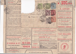 ENTIER POSTAL. SAGE 15c. LA LETTRE-ANNONCES. AVEC AFFRANCHISSEMENT MULTIPLE. NIMES. 13 12 01 POUR GENEVE 14 XII 01 - Cartes Postales Repiquages (avant 1995)