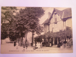 2024 - 1744  EGREVILLE  (Seine-et-Marne)  :  Café De La Gare  -  Route De Lorrez   XXX - Autres & Non Classés