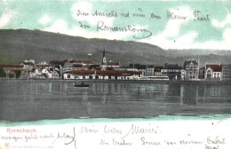 RORSCHACH, ST. GALLEN, ARCHITECTURE, CHURCH, BOAT, SWITZERLAND, POSTCARD - Rorschach