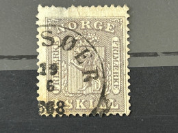 Norwegen Wappen Mi - Nr. 7 Gestempelt . - Used Stamps