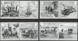 Great Britain United Kingdom 2016 Shackleton Expedition 100 Ann Set Of 8 Stamps In 4 Strips MNH - Nuevos