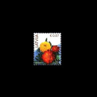 Lettland / Latvia / Latvija: 'Blumen – Studentenblume, 2022' / 'Flowers – Marigolds, Tagetes', Mi. 901VIII; Yv. 1143 Oo - Lettonia