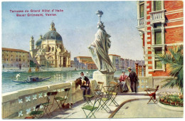 G.699  VENEZIA - Terrasse Du Grand Hotel D'Italie... - Venetië (Venice)