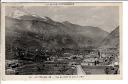 Aigueblanche Vue Generale Et Grand Coeur - Cartes Postales Ancienne - Otros & Sin Clasificación