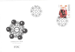 Estonia:FDC, Muhu Island National Costumes, 1995 - Estonia