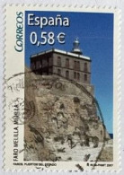 ESPAGNE SPANIEN SPAIN ESPAÑA 2007 FROM M/S LIGHTHOUSES FARO DE MELILLA USED ED 4348D YT 3956 MI 4251 SG 4290 SC 3518D - Usados