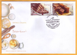 2020 Moldova Moldavie FDC National Cookery. Cakes, Dessert. - Moldavie