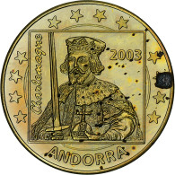 Andorre, 50 Euro Cent, Fantasy Euro Patterns, Essai-Trial, BE, 2003, Laiton, SPL - Prove Private
