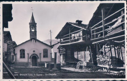 Vallée De Bagnes, Bruson VS, Chapelle, Fontaine Et Chalets (12678) - Bagnes