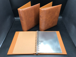 Lindner ETB-Album Classic Ringbinder Braun 3 St. Mit Je 20 Hüllen Neuwertig (7287 - Binders With Pages