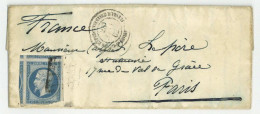 Rome 1862 Corps Expeditionnaire D'Italie 1r Division Pour Paris - Army Postmarks (before 1900)