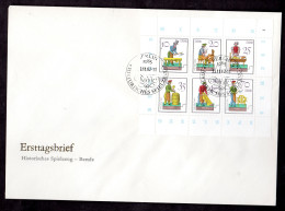 DDR, FDC  Kleinbogen "Historisches Spielzeug III" - Autres & Non Classés