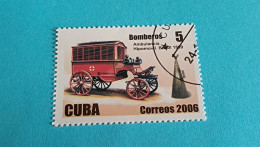 CUBA - Timbre 2006 : Transports - Ambulance Hippomobile Brésil De 1899 - Gebruikt